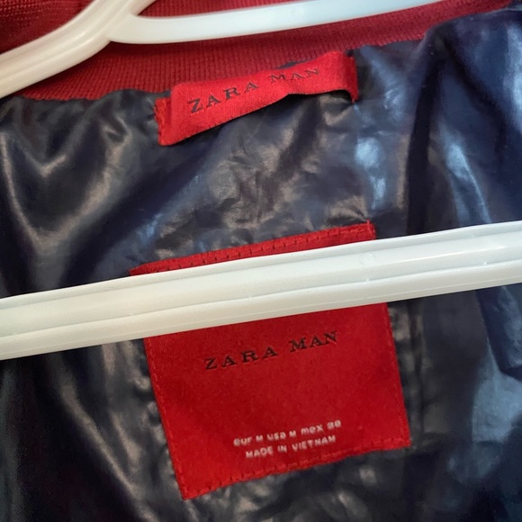 Zara Man Red Puffer Jacket - Picture 4 of 4
